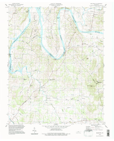 United States Geological Survey Bellwood, TN (1994, 24000-Scale) digital map
