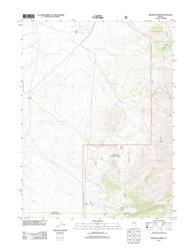 United States Geological Survey Belmont Creek, NV (2012, 24000-Scale) digital map