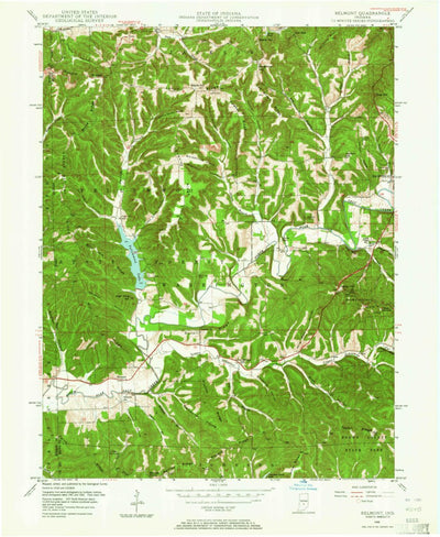 United States Geological Survey Belmont, IN (1946, 24000-Scale) digital map