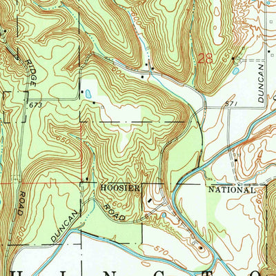 United States Geological Survey Belmont, IN (1966, 24000-Scale) digital map