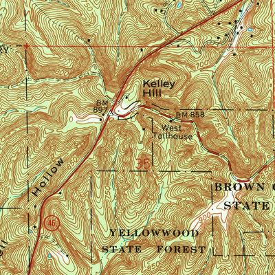 United States Geological Survey Belmont, IN (1966, 24000-Scale) digital map