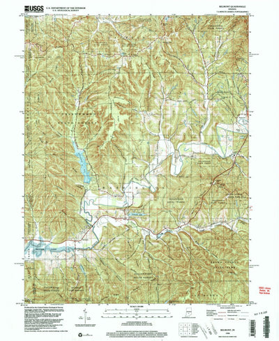 United States Geological Survey Belmont, IN (1998, 24000-Scale) digital map