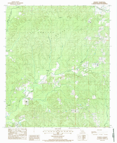 United States Geological Survey Belmont, LA (1988, 24000-Scale) digital map