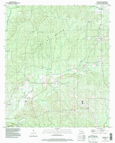 United States Geological Survey Belmont, LA (1994, 24000-Scale) digital map