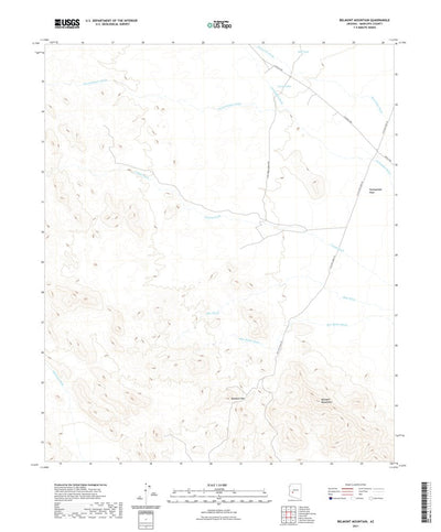 United States Geological Survey Belmont Mountain, AZ (2021, 24000-Scale) digital map
