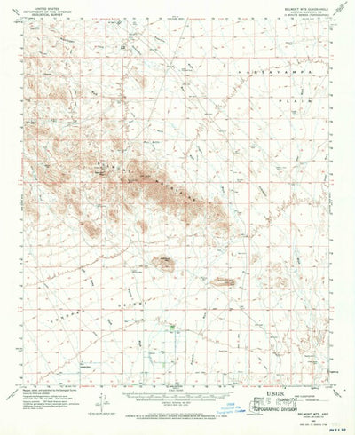 United States Geological Survey Belmont Mountains, AZ (1962, 62500-Scale) digital map