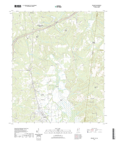 United States Geological Survey Belmont, MS (2021, 24000-Scale) digital map