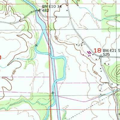 United States Geological Survey Belmont, MS-AL (1950, 24000-Scale) digital map