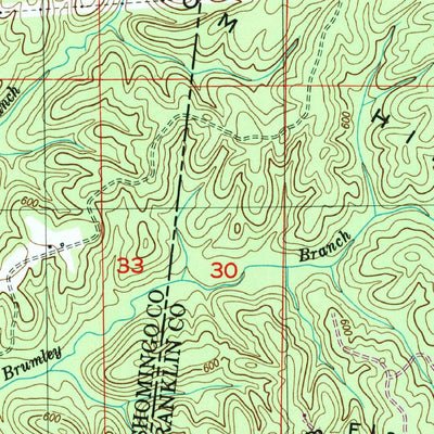 United States Geological Survey Belmont, MS-AL (1950, 24000-Scale) digital map