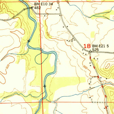 United States Geological Survey Belmont, MS-AL (1951, 24000-Scale) digital map