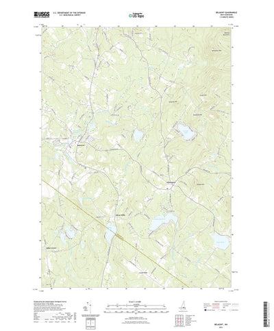 United States Geological Survey Belmont, NH (2021, 24000-Scale) digital map