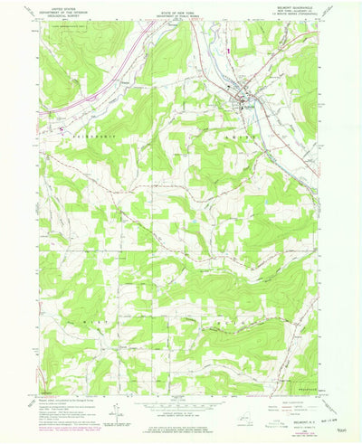 United States Geological Survey Belmont, NY (1965, 24000-Scale) digital map