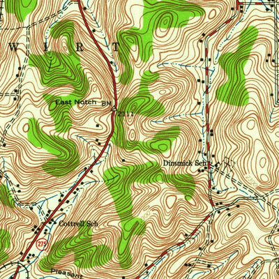 United States Geological Survey Belmont, NY-PA (1939, 62500-Scale) digital map