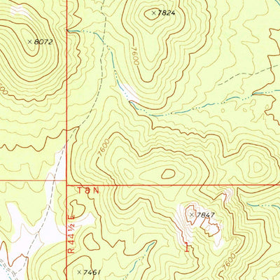 United States Geological Survey Belmont West, NV (1971, 24000-Scale) digital map