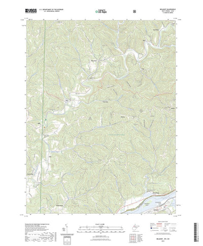United States Geological Survey Belmont, WV (2023, 24000-Scale) digital map