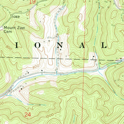 United States Geological Survey Belmont, WV-OH (1969, 24000-Scale) digital map