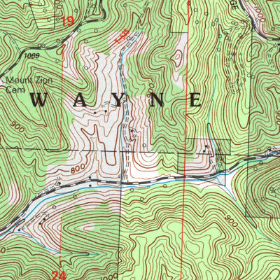 United States Geological Survey Belmont, WV-OH (2002, 24000-Scale) digital map