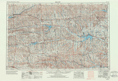 United States Geological Survey Beloit, KS (1955, 250000-Scale) digital map