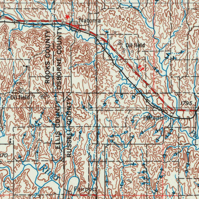 United States Geological Survey Beloit, KS (1955, 250000-Scale) digital map