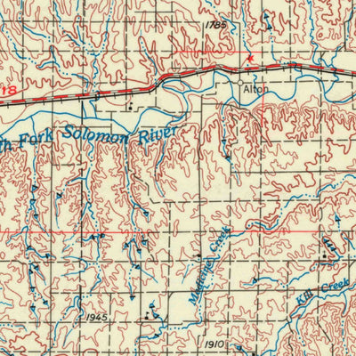 United States Geological Survey Beloit, KS (1959, 250000-Scale) digital map