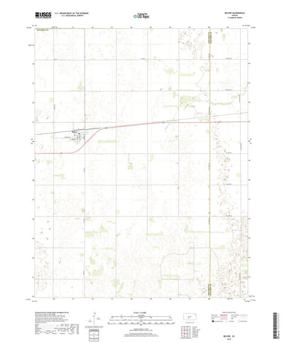 United States Geological Survey Belpre, KS (2018, 24000-Scale) digital map