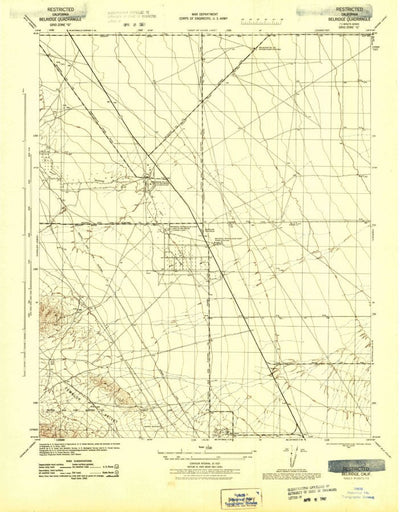 United States Geological Survey Belridge, CA (1943, 31680-Scale) digital map