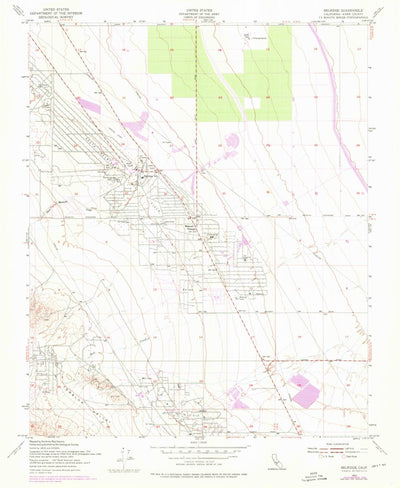 United States Geological Survey Belridge, CA (1953, 24000-Scale) digital map