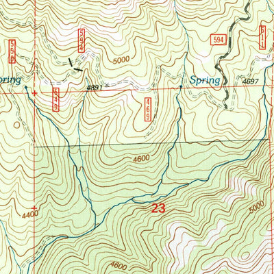United States Geological Survey Belshaw Meadows, OR (1999, 24000-Scale) digital map
