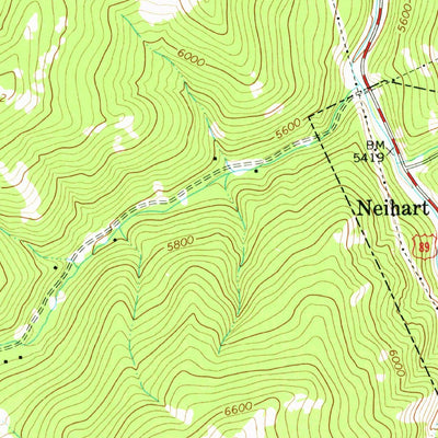 United States Geological Survey Belt Park Butte, MT (1967, 24000-Scale) digital map