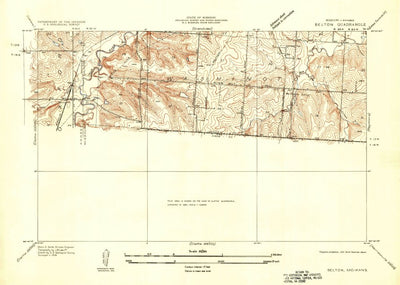 United States Geological Survey Belton, MO-KS (1934, 24000-Scale) digital map