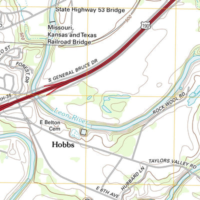 United States Geological Survey Belton, TX (2012, 24000-Scale) digital map