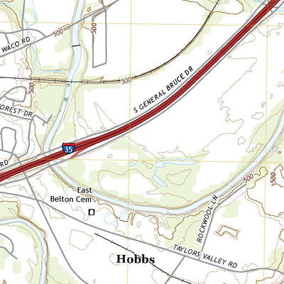 United States Geological Survey Belton, TX (2022, 24000-Scale) digital map
