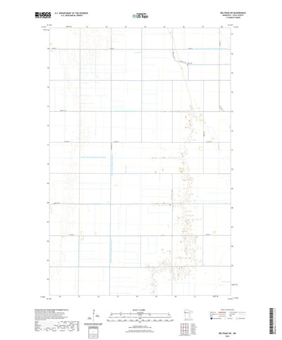 United States Geological Survey Beltrami SW, MN (2022, 24000-Scale) digital map