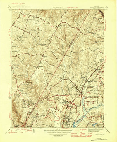 United States Geological Survey Beltsville, MD (1945, 31680-Scale) digital map