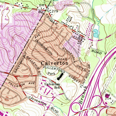 United States Geological Survey Beltsville, MD (1964, 24000-Scale) digital map