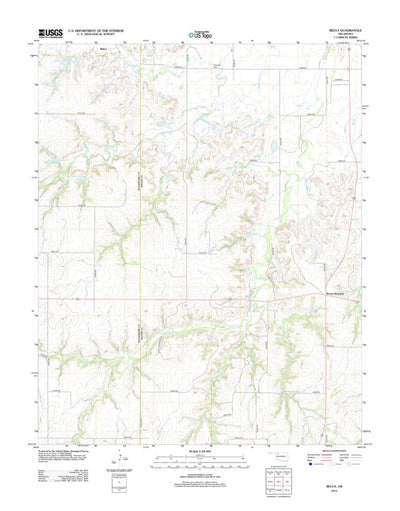 United States Geological Survey Belva, OK (2012, 24000-Scale) digital map