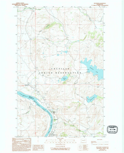 United States Geological Survey Belvedere, WA (1989, 24000-Scale) digital map