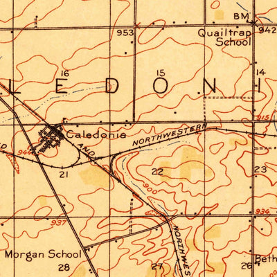 United States Geological Survey Belvidere, IL-WI (1918, 62500-Scale) digital map
