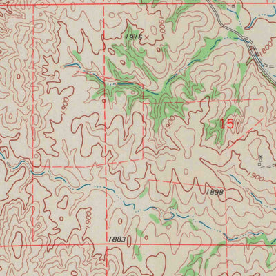 United States Geological Survey Belvidere, KS (1968, 24000-Scale) digital map