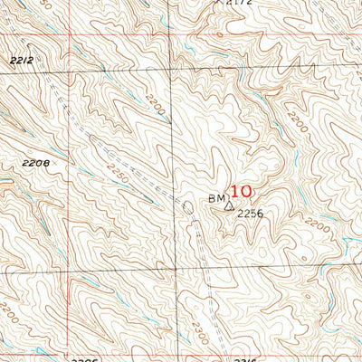 United States Geological Survey Belvidere NE, SD (1953, 24000-Scale) digital map