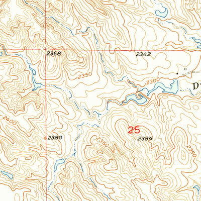 United States Geological Survey Belvidere NW, SD (1954, 24000-Scale) digital map