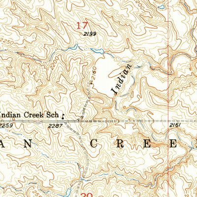 United States Geological Survey Belvidere NW, SD (1954, 24000-Scale) digital map