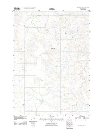 United States Geological Survey Belvidere NW, SD (2012, 24000-Scale) digital map