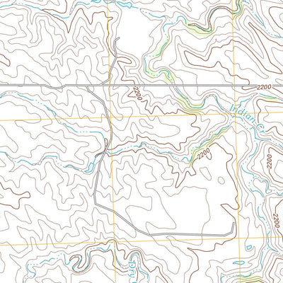 United States Geological Survey Belvidere NW, SD (2012, 24000-Scale) digital map