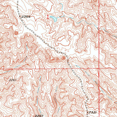 United States Geological Survey Belvidere, SD (1951, 24000-Scale) digital map