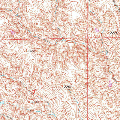 United States Geological Survey Belvidere, SD (1951, 24000-Scale) digital map