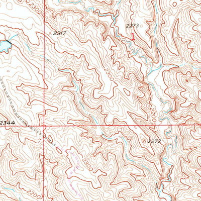 United States Geological Survey Belvidere SW, SD (1951, 24000-Scale) digital map