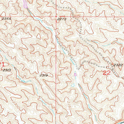 United States Geological Survey Belvidere SW, SD (1951, 24000-Scale) digital map