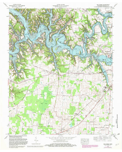 United States Geological Survey Belvidere, TN (1972, 24000-Scale) digital map