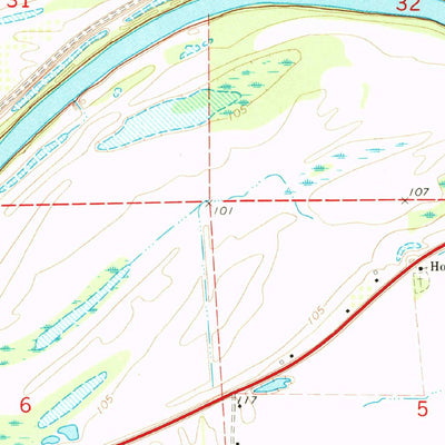 United States Geological Survey Belzoni, MS (1982, 24000-Scale) digital map